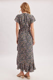 Ditsy Floral Wrap Hi/Lo Dress