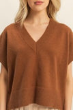 Oversized Vneck Sweater Vest