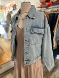 Relaxed Crop Denim Jacket