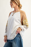 Mineral Wash Patchwork Sweatshirt