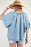Wing Slv Washed Chambray Lt. Denim