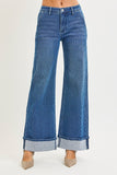 Eliana MR Wide Cuffed Jeans