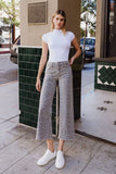 Leaha Leopard HR Wide Leg Denim
