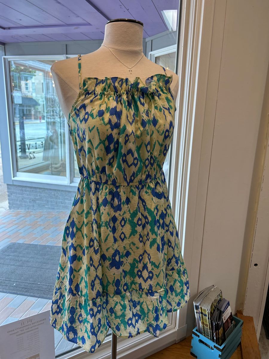 Multi Color Mini Dress Blue – Five 22
