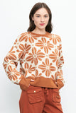 Flower Power Sweater Rust