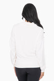 Brushed Cowl Neck Lounge Pullover Ivory