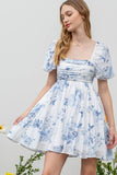 Floral Babydoll Mini Dress