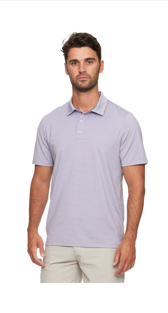 Naples Performance Polo Pink/Blue