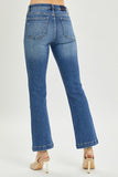 Highrise Patch Pocket Straight Jeans Dk