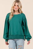 Loose Fit Bubble L/S Sweatshirt Green