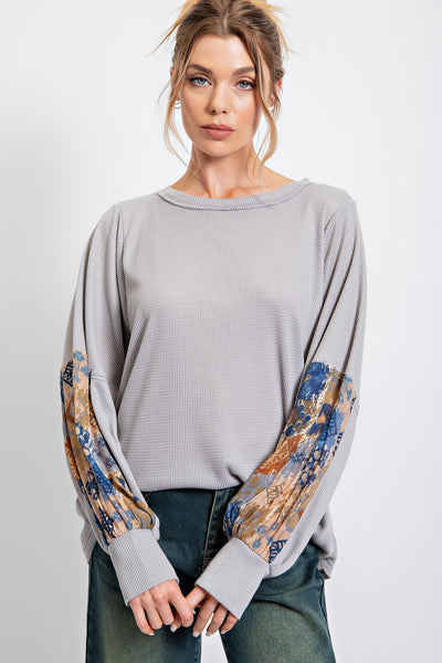 L/S Print Mix Sleeve Thermal – Five 22