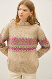 Chunky Knit Fair Isle Sweater