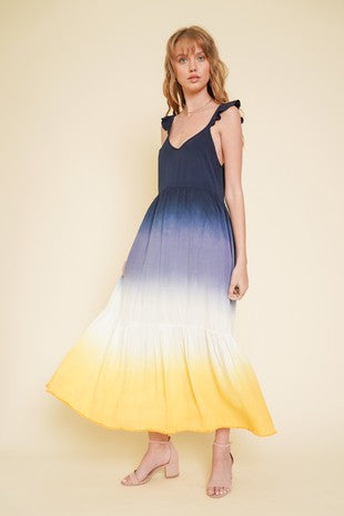 Tie Dye Tiered Cami Maxi Dress – Five 22