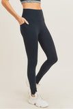 Tapered Band Essential Legging Blk