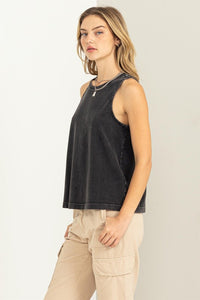 Casual Weekend Cotton Tank Blk